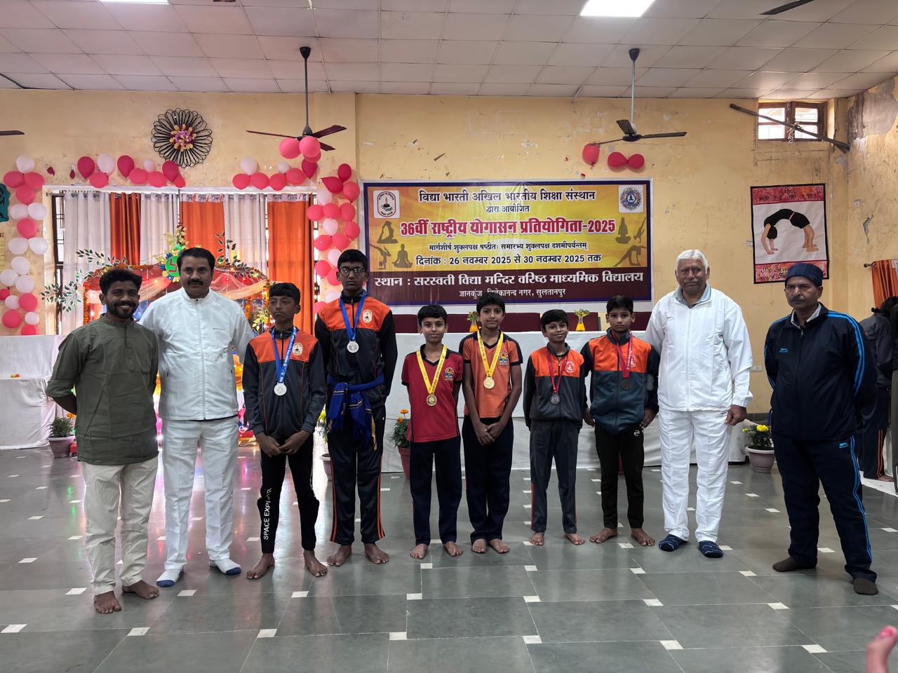 5 Gold Medals for RVK - Banashankari in National Yogasana Competition (4)