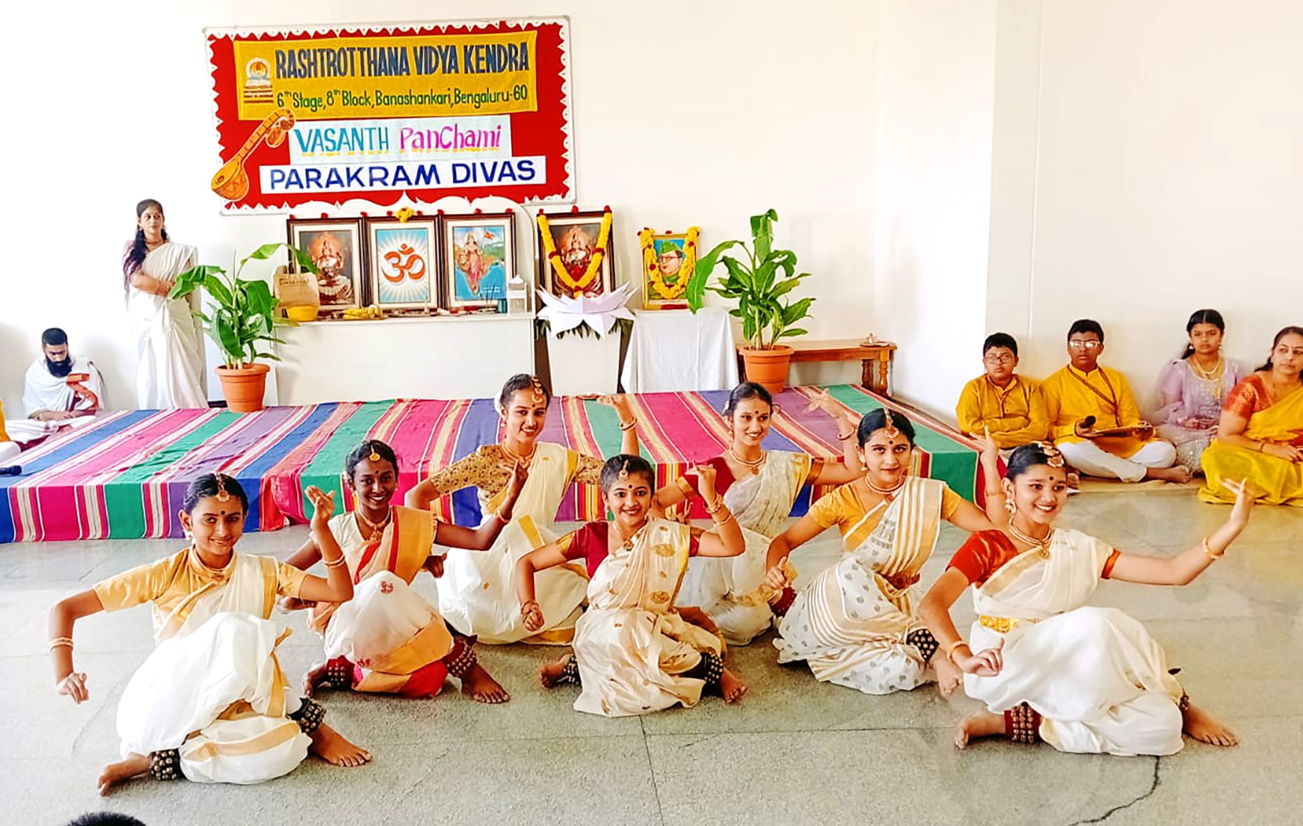 RVK – Banashankari Mark Parakram Diwas and Vasant Panchami with Puja, Dance and Bhajans (3)