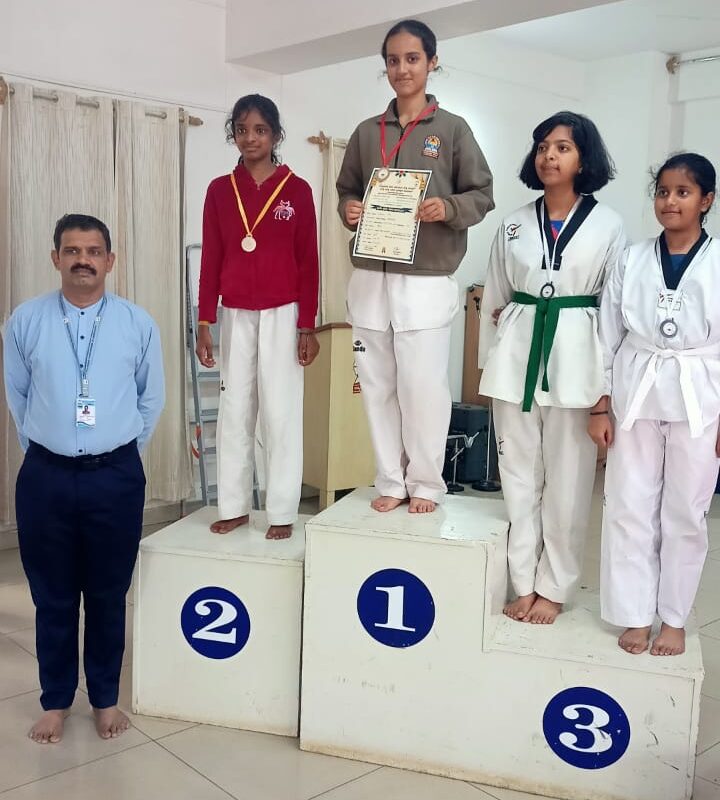 RVK – BSK students bagged Prizes in 'Vidya Bharathi' district level Taekwondo and Football competitions (2)