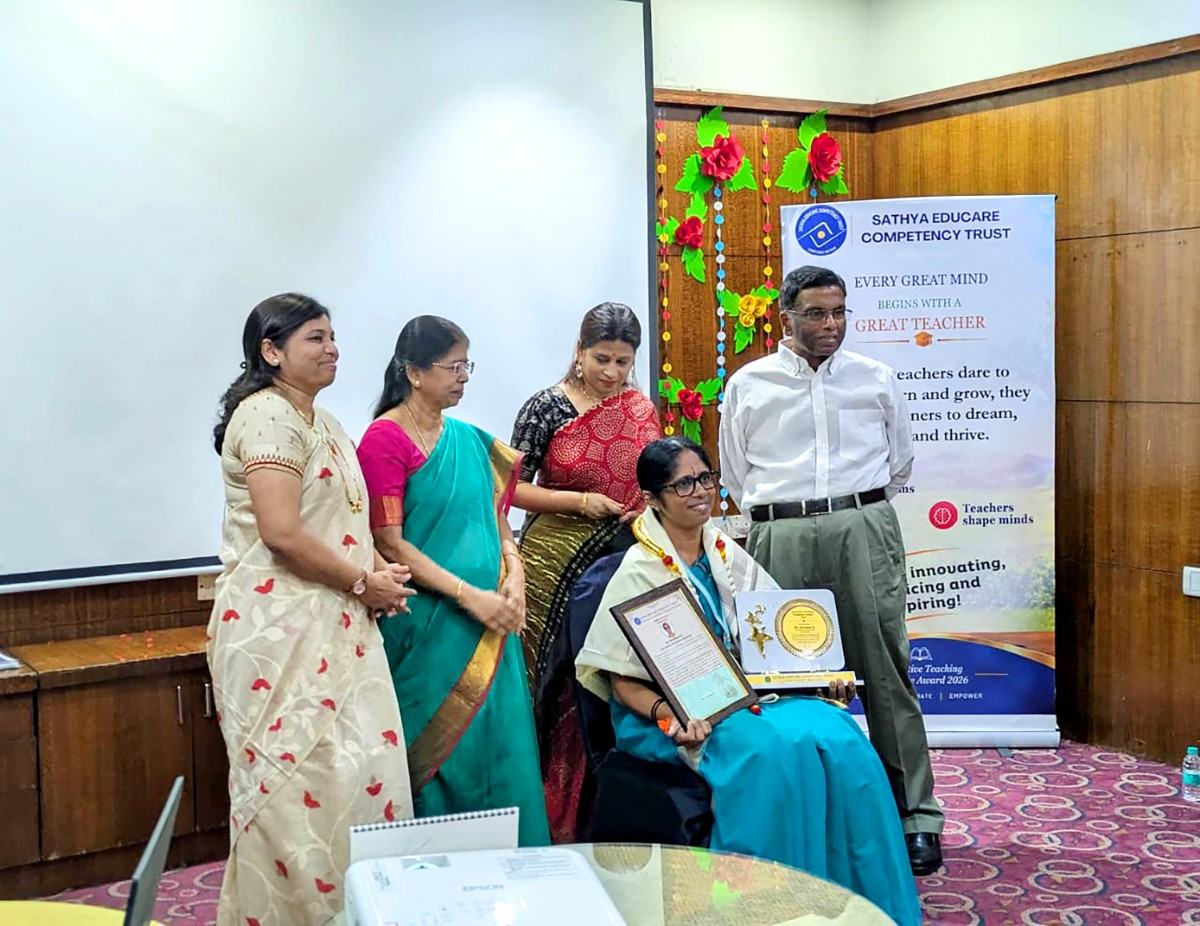 Two Teachers from RVK – Banashankari Honoured at SECT State-Level Felicitation (2)